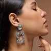 SOHI Women's Multicolour The Gisele Drop Earrings - 4 of 4