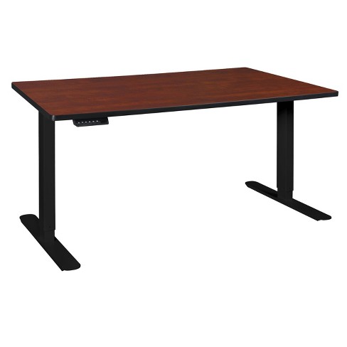 60 X 24 Esteem Height Adjustable Power Desk Red Regency Target