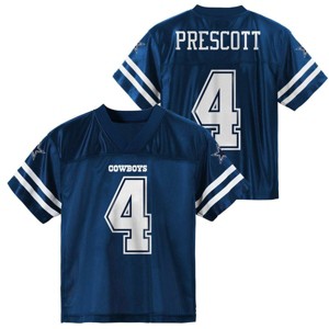 NFL Dallas Cowboy Dak Prescott Boys' Short Sleeve Toddler Jersey - 1 of 3