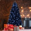 Artificial Trees Christmas with 500 Lights,Prelit Black Christmas Tree with 2156 Branch Tips,Metal Hinges, Home Decoration-Maison Boucle - 2 of 4