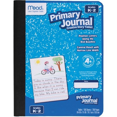 Mead Primary Journal Composition 100 Sht 7.5"x9.8" 12/CT AST 09554CT