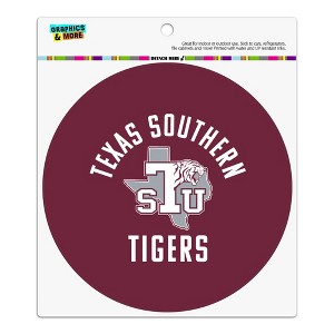 Texas Southern University Tigers Logo Automotive Car Refrigerator Locker Vinyl Circle Magnet - 1 of 4