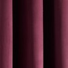 Prima Velvet Solid 100% Lined Blackout Grommet Window Curtain Panel Plum Single 52X84 - 3 of 4