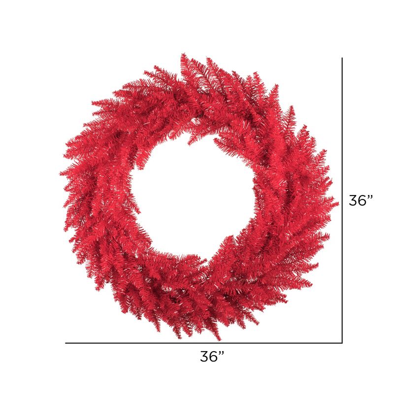 Vickerman Red Fir Artificial Christmas Wreath, 5 of 6