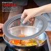 Modern Innovations Universal Pot Cover Lids for 7 to 12-Inch Cookware (Set of 2) - Gray - 4 of 4