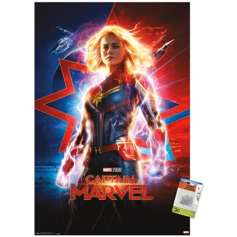 Trends International Marvel Cinematic Universe - Captain Marvel - One Sheet  Unframed Wall Poster Prints : Target