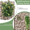 1-Piece 46.8 In. W x 71.37 In. H Brown Outdoor Metal Screen Decorative Art Panel - 3 of 4