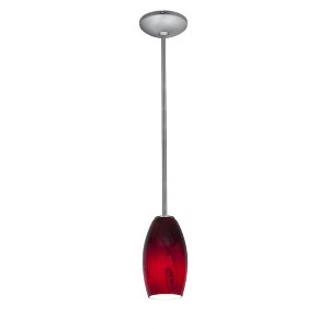 Access Lighting Merlot 1 - Light Pendant in  Brushed Steel - 1 of 1