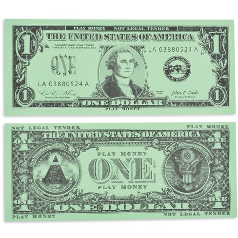 Money Tract 1 Dollar Bill 3 Packs Of 100