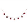Transpac Polyester 72 in. Multicolor Christmas Cottage Star Garland - 2 of 3