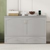 Queen Size Murphy Bed with Drawer and USB Ports - 3 of 4