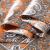 Anna-Kaci Women's Satin Square Scarf with Classic Paisley Print 23.6×23.6 Inches - 4 of 4