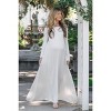 PinkBlush Ivory Solid Off Shoulder Maternity Maxi Dress - 2 of 4