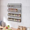 YIYIBYUS Wall Mounted 4-Tier Spice Rack, Kitchen Spice Rack, Black - 3 of 4