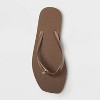 Women's Palmer with Charm Square Toe Flip Flops - Shade & Shore™ - 3 of 4