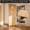 Attop Rubber Door Stoppers 4 Pack for Bottom of Door - Heavy Duty Floor Wedge Stopper for Wood, Tile, Carpet Surfaces (Black) - 3 of 4