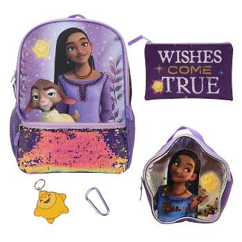 Disney WISH Asha 5-Pcs Youth Backpack Set