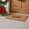 HomeRoots 17" X 29" Brown And Black Christmas Outdoor Coir Door Mat - 2 of 4