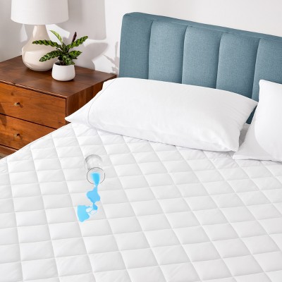 Waterproof Quilted Mattress Pad by Bare Home
