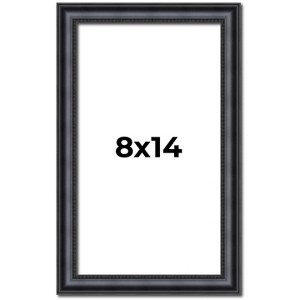 PosterPalooza | Photo Size Linear Black Picture Frame - UV Acrylic, Foam Board Backing, Hanging Hardware - 1 of 4
