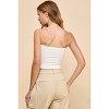 Slickblue Women's Double Layered Tube Top, Ribbed Knit Cropped Sleeveless Shirt, Taupe/Black/Soft White, Size S-L - 3 of 4