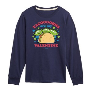 Boys' - Toy Story - Tacos Are My Valentine Long Sleeve Graphic T-Shirt - 1 of 4