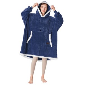 Catalonia Oversized Hoodie Sweatshirt for Women Men, Wearable Blanket Hoodie Fleece for Adults, Warm & Soft Blanket Giant Pocket, Gift Idea - 1 of 4