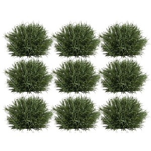 Spring Grass Half Orb Set of 12, 7" Plastic Faux Greenery Decor Accents by Melrose - 1 of 3