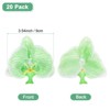 Unique Bargains Silk Plastic Durable Handcrafted Artificial Orchid Flower Heads 20 Pcs - 3 of 4