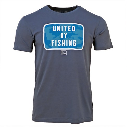 Fintech United By Fishing Graphic T-shirt - Xl - Insignia Blue