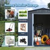 Syemin Deck Boxes,Garden Storage Haven,Sleek Charcoal Shed,Enhance Your Outdoor Storage with a Touch of Elegance,Gray,92.7"*67.5"*72.6" - 2 of 4
