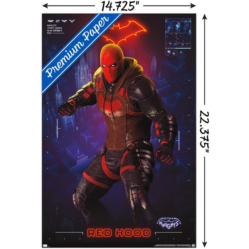 Trends International DC Comics Gotham Knights - Red Hood Unframed Wall Poster Prints, 3 of 7