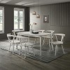 2 Pieces Set Dining Side Chair Rustic Modern Farmhouse Design Retro Design Easy to Assembly - 4 of 4