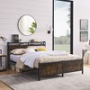 AndMakers Black Iron Frame Platform Bed with a USB Charging Port - 2 of 4