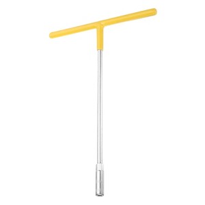 Unique Bargains Motorcycle Bicycle Car Repair Hex High Carbon Steel T-Handle Metric Socket Wrench Yellow - 1 of 4