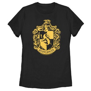 Women's Harry Potter Hufflepuff House Crest T-Shirt - 1 of 4
