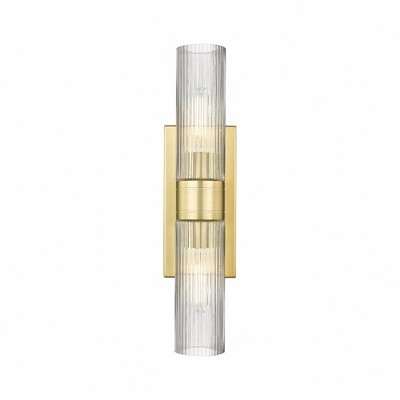 Ballston Urban - 2 Light Bath Vanity In Art Deco Style-3 Inches Tall and 18 Inches Wide