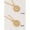Anna-Kaci Stylish Adjustable Gold Toned Star Moon Sun Heart Zircon Pendant Necklace - 4 of 4