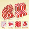 Hachikiko 100 Pack Red and White Polka Dots Guest Towel Napkins,Red Disposable Dinner Napkins Easter Paper Hand Towels Picnic Napkins - 3 of 4