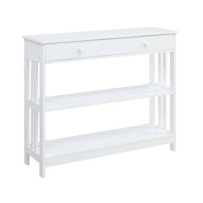 Mission 1 Drawer Console Table White - Breighton Home