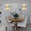 CityFurn 1-Light 20" Flush Mounted Wall Sconce with Alabaster Shade - 2 of 4