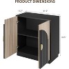 Coucheta Fluted Arc Accent Buffet Cabinet with Storage, Modern Sideboard Console Table for Dining Room, Kitchen, Living Room, Adjustable Shelves - 2 of 4