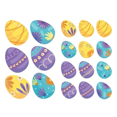 3 Packs Easter Egg Cartoon Glass Window Decoration Wall Sticker
