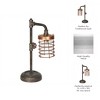 Sagebrook Home Industrial Style Metal Pipe Table Lamp, Bulb Included, Battery Operated, Black and Copper, 17.75"H - 4 of 4