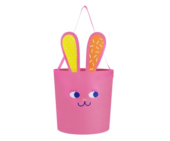 Easter Bunny Paperboard Bucket - Large - Pink - Spritz&#153;