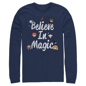 Mens Harry Potter Believe In Magic Long Sleeve Shirt - 1 of 4