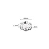 Unique Bargains Rhinestone Small Round Bulk Glass Spacer Beads for Jewelry Making Silver 0.31" 100 Pcs - 2 of 4