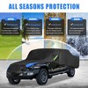 Unique Bargains Truck Car Cover for Jeep Gladiator JT 2020 2021 2022 Outdoor Waterproof Sun Rain Dust Wind Snow Protection Black Blue 1 Pc - 2 of 4