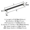 Amerock Overton Split Finish Cabinet or Drawer Pull - 2 of 3