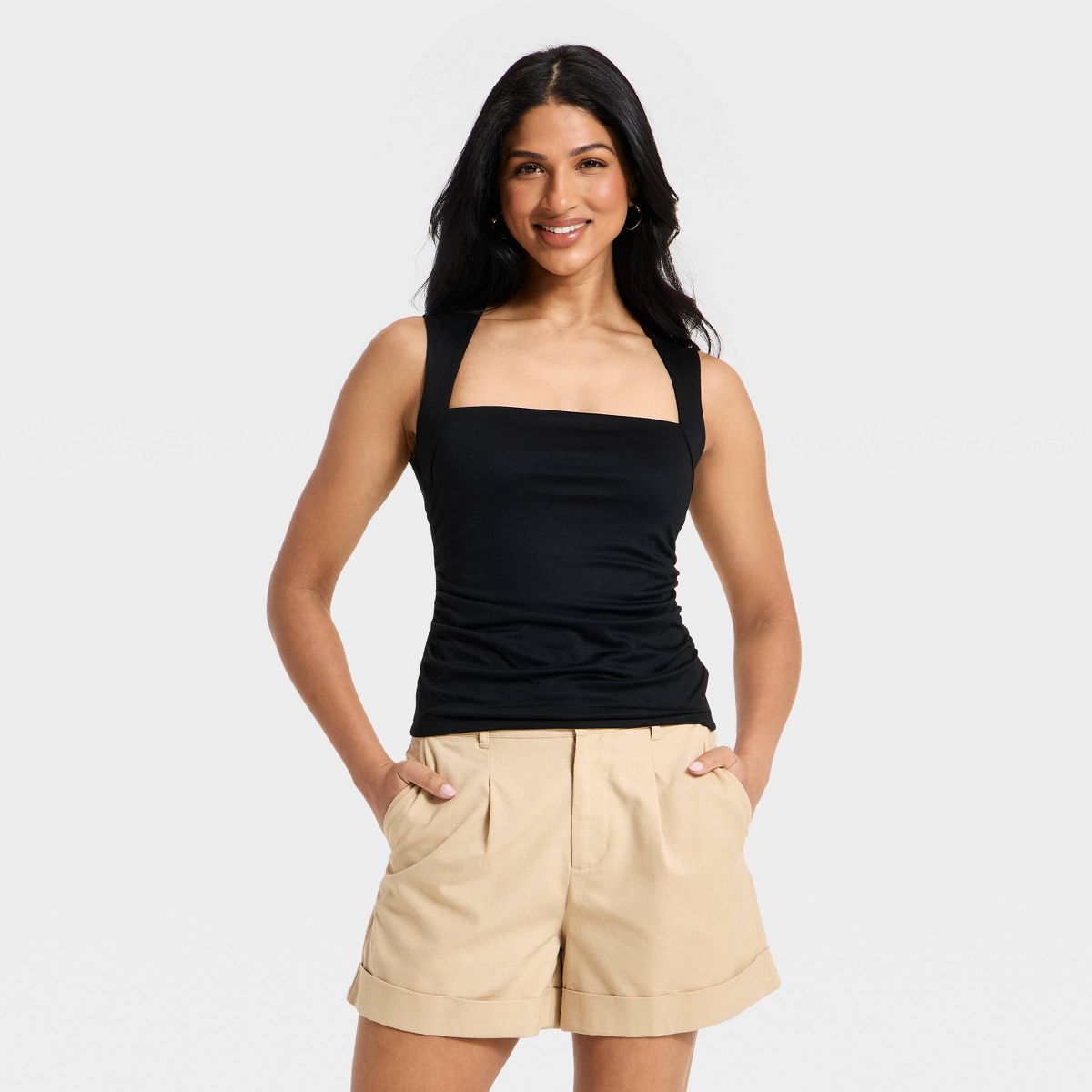 Women's Ruched Tank Top - A New Day™